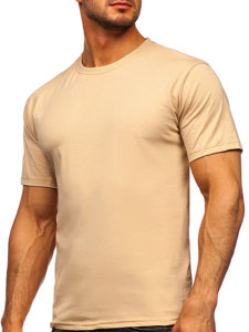 Men's Cotton Basic T-shirt Beige Bolf 192397