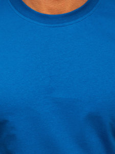 Men's Cotton Basic T-shirt Blue Bolf 192397