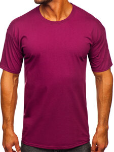 Men's Cotton Basic T-shirt Claret Bolf B459