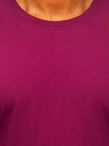 Men's Cotton Basic T-shirt Claret Bolf B459