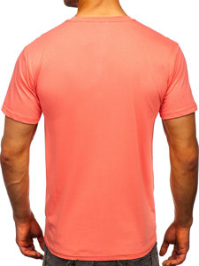 Men's Cotton Basic T-shirt Coral Bolf 192397