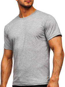 Men's Cotton Basic T-shirt Dark Grey Bolf 192397