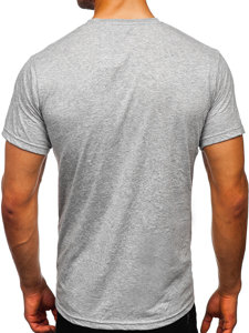 Men's Cotton Basic T-shirt Dark Grey Bolf 192397