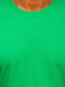 Men's Cotton Basic T-shirt Green Bolf B459