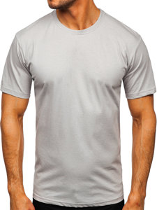 Men's Cotton Basic T-shirt Grey Bolf 192397