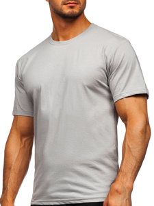 Men's Cotton Basic T-shirt Grey Bolf 192397