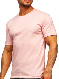 Men's Cotton Basic T-shirt Light Pink Bolf 192397