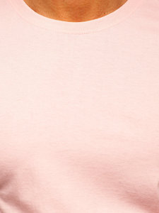 Men's Cotton Basic T-shirt Light Pink Bolf 192397