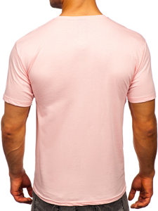 Men's Cotton Basic T-shirt Light Pink Bolf 192397