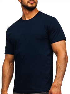 Men's Cotton Basic T-shirt Navy Blue Bolf 192397