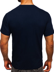 Men's Cotton Basic T-shirt Navy Blue Bolf 192397