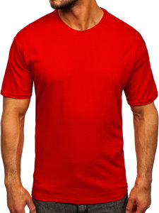 Men's Cotton Basic T-shirt Red Bolf 192397