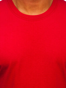 Men's Cotton Basic T-shirt Red Bolf B459