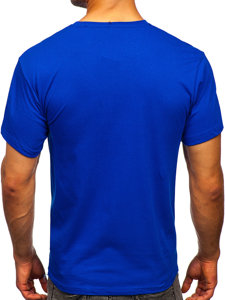 Men's Cotton Basic T-shirt Royal Blue Bolf 192397