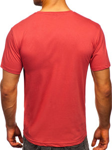 Men's Cotton Basic T-shirt Salmon Bolf 192397