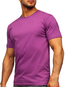 Men's Cotton Basic T-shirt Violet Bolf 192397