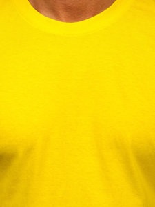 Men's Cotton Basic T-shirt Yellow Bolf 192397