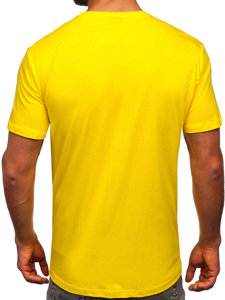 Men's Cotton Basic T-shirt Yellow Bolf 192397