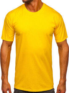 Men's Cotton Basic T-shirt Yellow Bolf B459