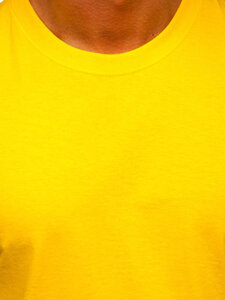 Men's Cotton Basic T-shirt Yellow Bolf B459