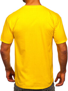 Men's Cotton Basic T-shirt Yellow Bolf B459