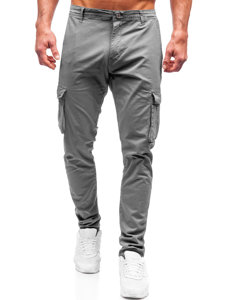 Men's Cotton Cargo Pants Grey Bolf J700