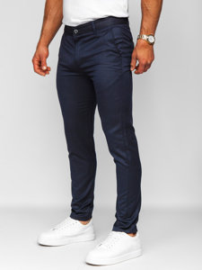 Men's Cotton Chinos Navy Blue Bolf 0030