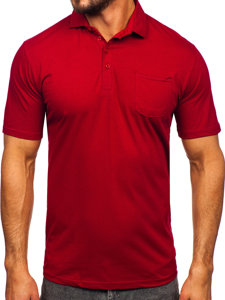 Men's Cotton Polo Shirt Claret Bolf 143006