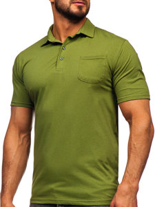 Men's Cotton Polo Shirt Green Bolf 143006