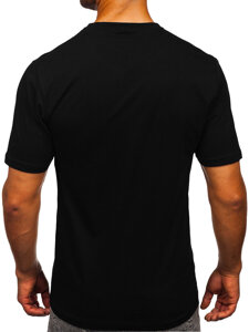 Men's Cotton Printed T-shirt Black Bolf 5067