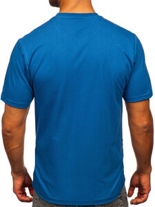 Men's Cotton Printed T-shirt Blue Bolf 5035