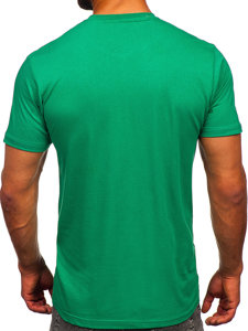 Men's Cotton Printed T-shirt Green Bolf 143004