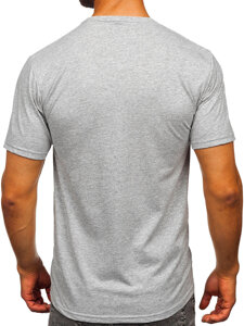 Men's Cotton Printed T-shirt Grey Bolf 5032