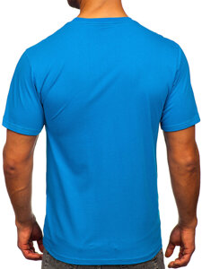 Men's Cotton Printed T-shirt Royal Blue Bolf 143000