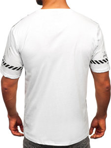 Men's Cotton Printed T-shirt White Bolf 11003