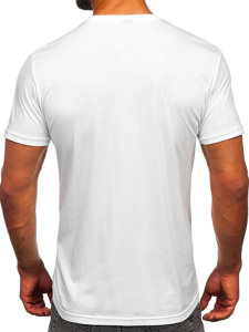 Men's Cotton Printed T-shirt White Bolf 143005