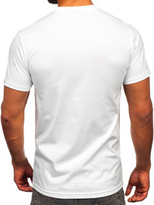 Men's Cotton Printed T-shirt White Bolf 143008