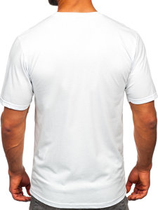 Men's Cotton Printed T-shirt White Bolf 143017