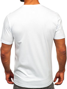 Men's Cotton Printed T-shirt White Bolf 143019