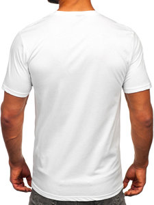 Men's Cotton Printed T-shirt White Bolf 143021