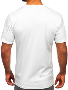 Men's Cotton Printed T-shirt White Bolf 143023