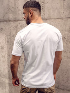 Men's Cotton Printed T-shirt White Bolf 143023A