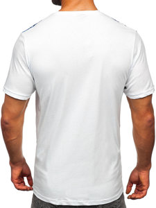 Men's Cotton Printed T-shirt White Bolf 14718