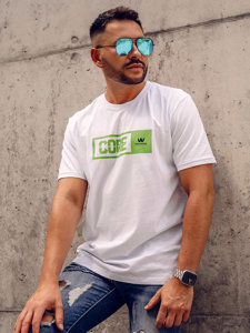 Men's Cotton Printed T-shirt White Bolf 14790A