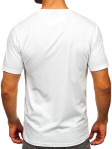 Men's Cotton Printed T-shirt White Bolf 5032