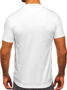 Men's Cotton Printed T-shirt White Bolf 5035