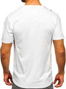 Men's Cotton Printed T-shirt White Bolf 5040