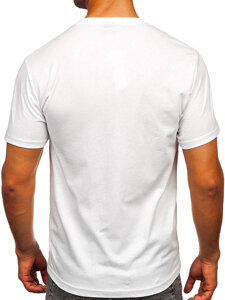 Men's Cotton Printed T-shirt White Bolf 5067