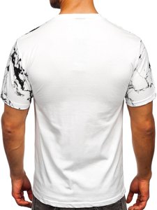 Men's Cotton Printed T-shirt White Bolf 627