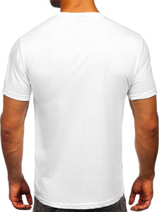 Men's Cotton Printed T-shirt White Bolf CMR18